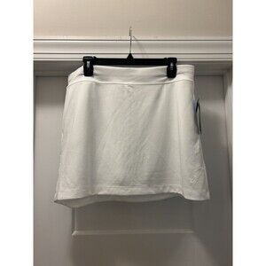 New Womens Callaway Truesculpt Opti-Dri Woven Golf Skort Size L White MSRP $70